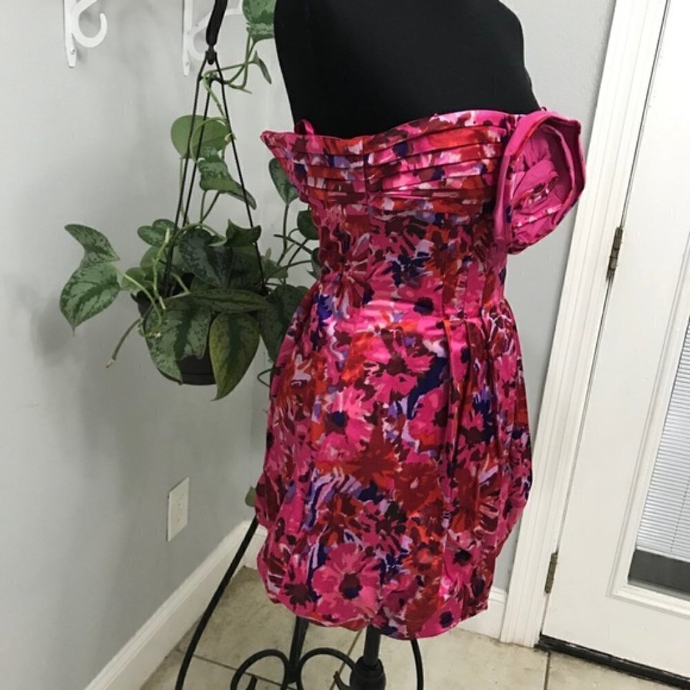 BCBGMaxAzria Begonia Combo Pink Strapless size 0 new with tags #86 - Picture 5 of 10